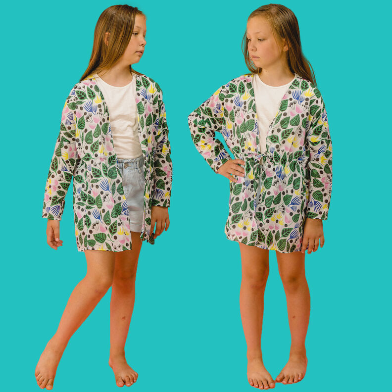 Sommer Kimono Bluse Jacke Cover-Up FLORES Kids ♥ Gr. 92-164 image number 6