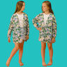 Sommer Kimono Bluse Jacke Cover-Up FLORES Kids ♥ Gr. 92-164 thumbnail number 6
