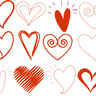 Stickdatei - einfache Herz Linien Herzen simply thumbnail number 7