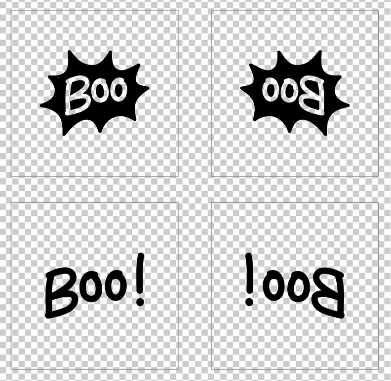 Plotterdatei »BOO!« (Einzeldatei) – Schriftzug image number 2