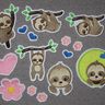 Stickdatei - Faultier mit Herz und Blume gefüllt thumbnail number 2