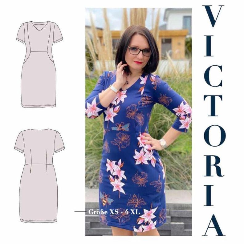 Figurwunder Kleid VICTORIA Größe 32 – 52 (XS – XXXXL) image number 10
