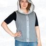Daria Sweatjacke/Weste mit Knöpfen und Kapuze BU 80-116 thumbnail number 8