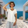 Schnittmuster Bluse Janina | kurzarm mit Kragen | Musselin thumbnail number 5