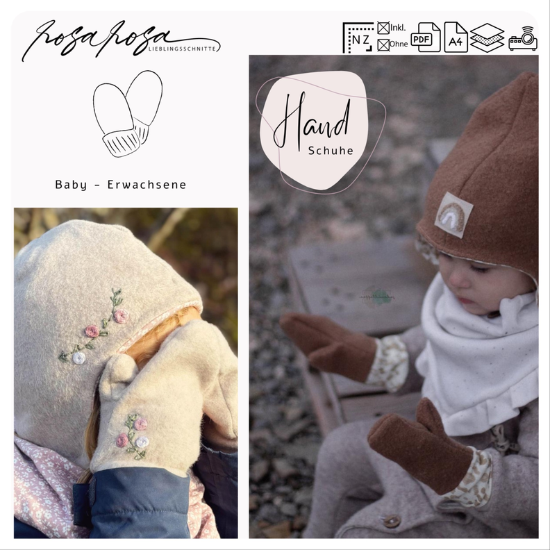Handschuhe Baby bis Erwachsene inkl. A4/ Beamerdatei image number 1