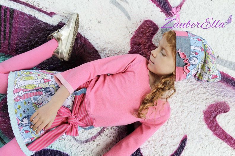 Hoodie Tunika Kleid ZOE 74 - 164 eBook Schnittmuster image number 2