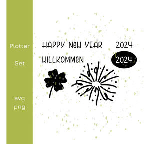 Happy new year 2024 Plotterdatei | DIY Hunger