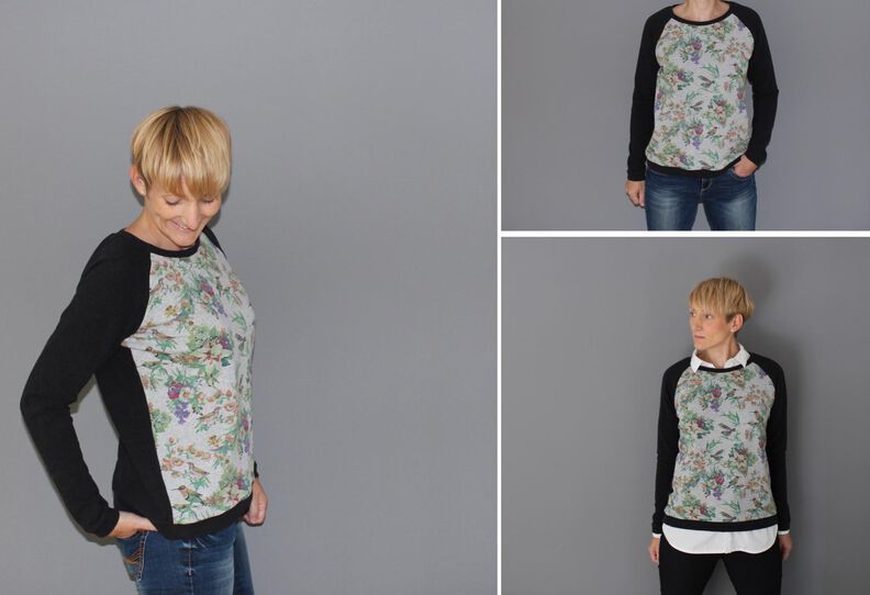 Sweatshirt Loni | Raglan Pullover | XS – XL | A4, A0, Beamer image number 4