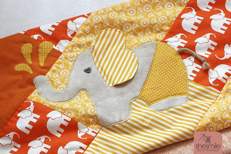 Elefant "Nelefant" (Applikationsvorlage und Nähanleitung) image number 1