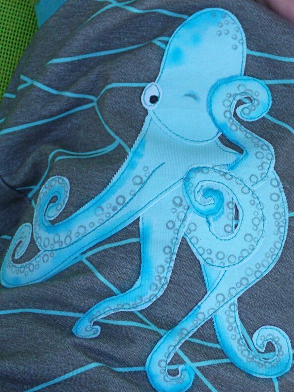 Applikationsvorlage und Nähanleitung Krake Septopus image number 5