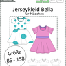 Bella Jerseykleid Kinder mit Glockenrock Gr. 86-158, A4+A0 thumbnail number 7
