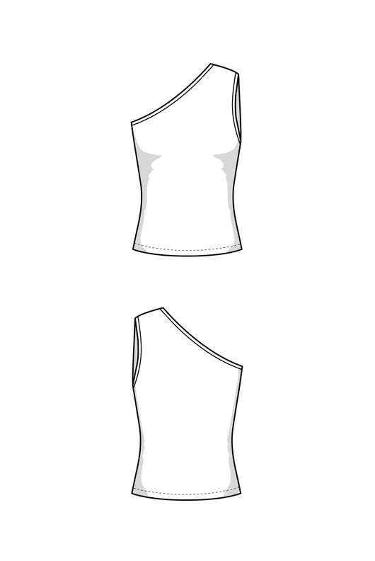 Asymmetrisches Top mit Videoanleitung Gr. XS-XXXL image number 6