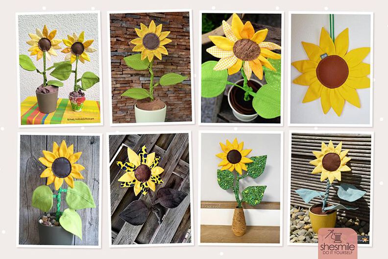 Zimmerpflanze Sonnenblume (Nähanleitung & Schnittmuster) image number 2