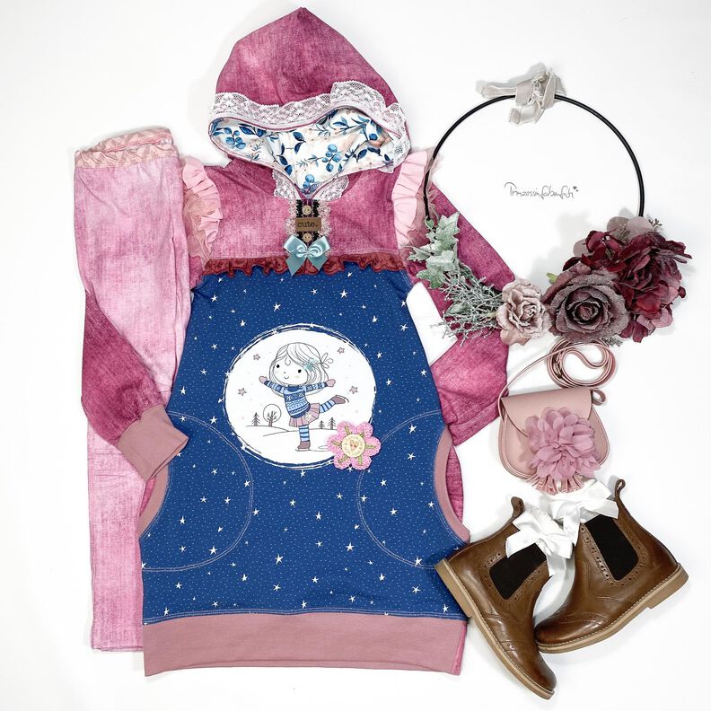 Schnittmuster Sweatkleid Milli inkl. Beamerdatei GR. 116-140 image number 6