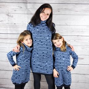 HOODIEKLEID DAMEN UND MÄDCHEN KOMBI