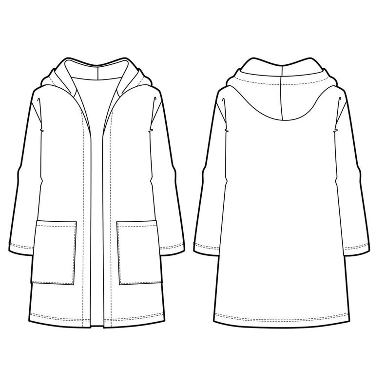 Damen Cardigan mit Kapuze Strickjacke KARDIGAN ♥ Gr. XS-XXL image number 10