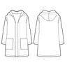 Damen Cardigan mit Kapuze Strickjacke KARDIGAN ♥ Gr. XS-XXL thumbnail number 10