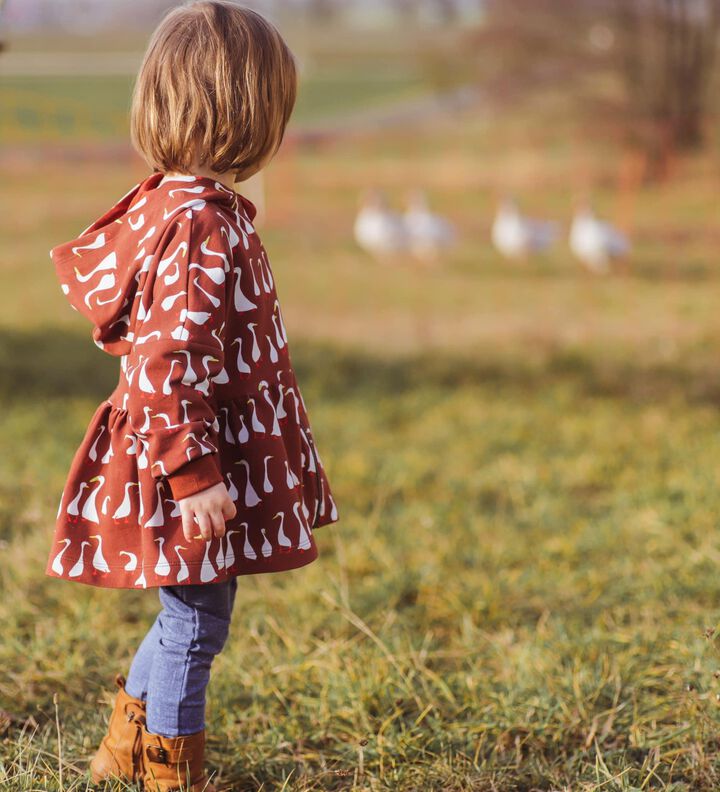 *Kids Sweater Jacket* Sweatjacke Volantjacke Ballonärmel  image number 5
