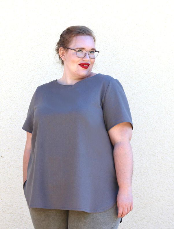 Bluse mit Rüsche (34-58) AREIA Damen Schnittmuster image number 10
