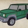 Stickdatei - Geländewagen Auto für Stoffapplikationen thumbnail number 3