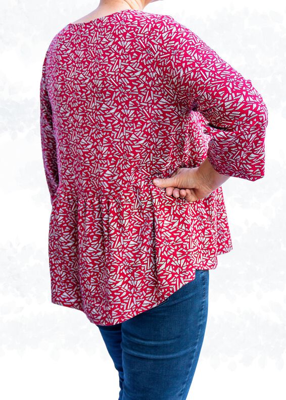 Damen Bluse/Kleid „Marie“ mit lockerer Passform BU 80-116 image number 8