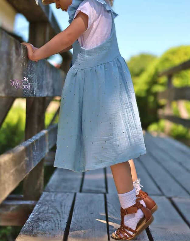 *Summer Cotton Dress* Kleid GR. 74 BIS 152 Latzkleid Tunika image number 4