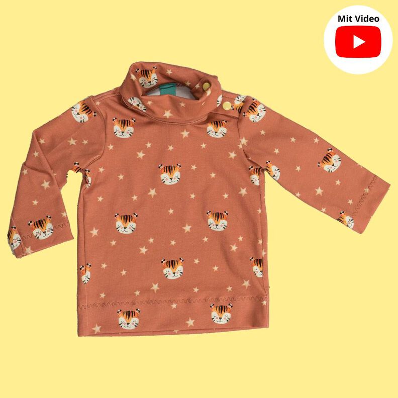 Baby Shirt Rollkragen Pullover PERGI ♥ Gr. 56-104 image number 1