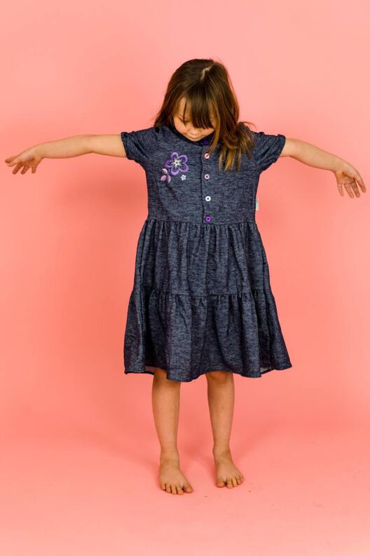 Kinder Stufenkleid mit Taschen LANGKAH ♥ Gr. 98-164 image number 9
