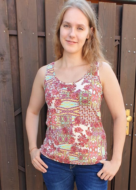 Tina - Basic Top Damen und Unterhemd, BU 80-116, A4+A0 image number 3