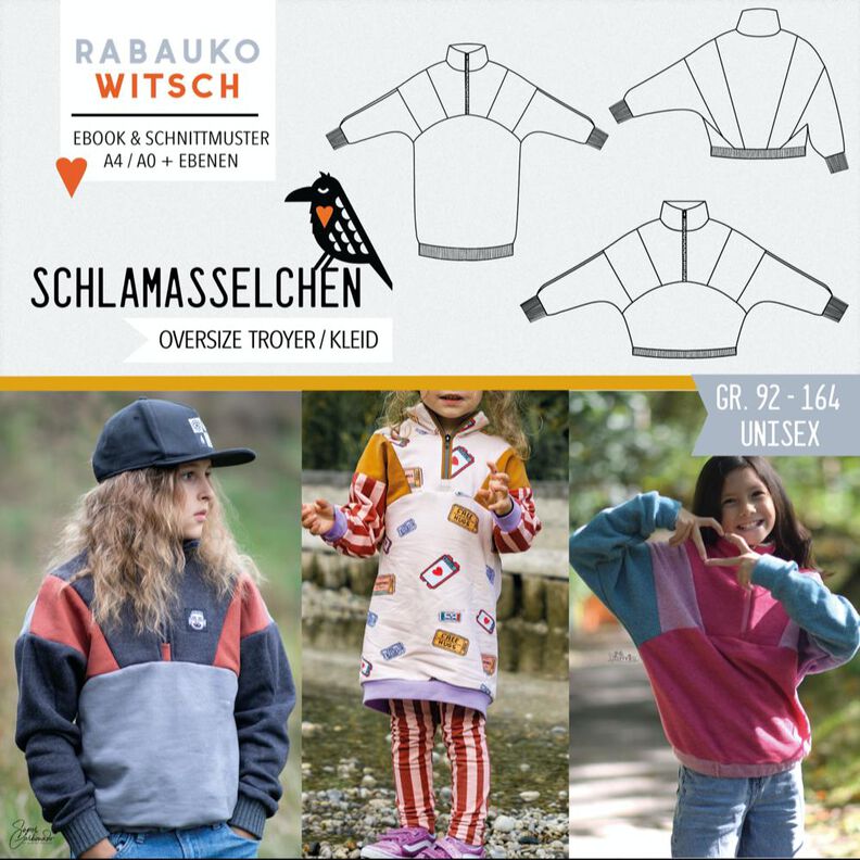 Schlamasselchen Oversize Troyer / Kleid Gr. 92-164 image number 1
