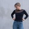 Elegantes Asymmetrisches Langarmshirt - ANOUK thumbnail number 6