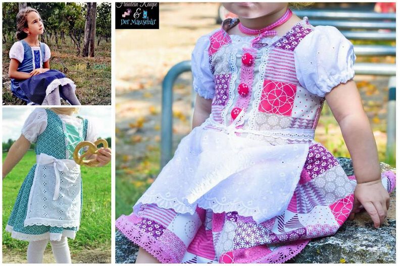 Dirndl Antonia für Kinder 74 - 152 image number 2