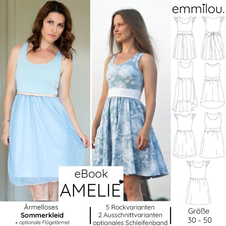 eBook Sommerkleid "Amelie" Gr. 30-50 image number 1