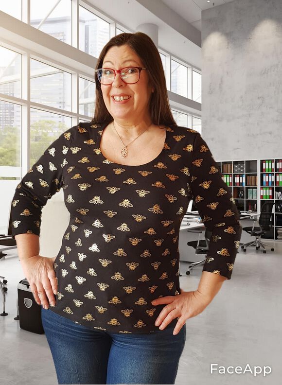 Shirt LONA Gr. 34-54 PDF-Schnitt A4, A0, Anleitung image number 6