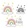 Stickdatei Regenbogen be happy verschiedene Größen  thumbnail number 6