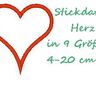 Stickdatei Herzapplikation in 9 Größen Herz thumbnail number 1