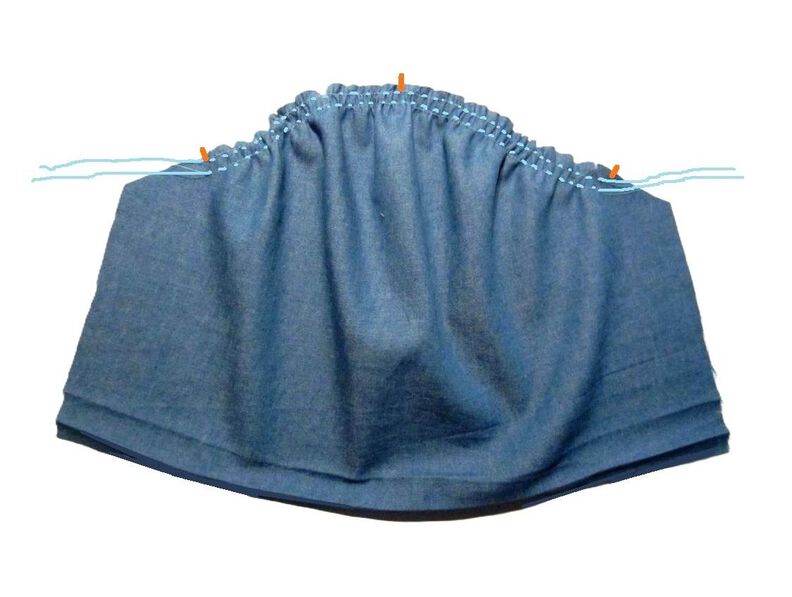 Schnitt und Anleitung Bluse mit Kräuselärmeln Gr.80-140 image number 4