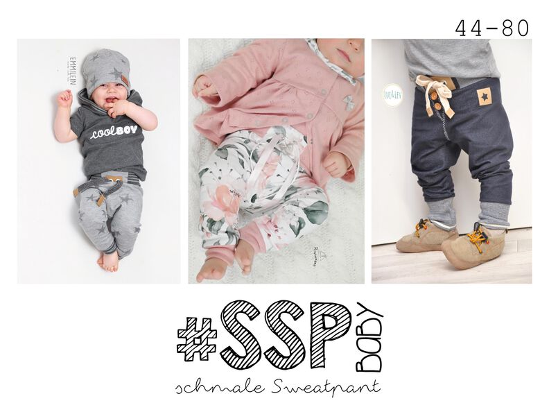 #ssp Baby - Schmale Sweatpants 44-80 ♥ inkl. A4/ A2/ Beamer image number 8