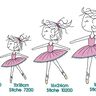 Stickdatei Ballerina T&auml;nzerin Redwork verschiedene Gr&ouml;&szlig;en thumbnail number 2