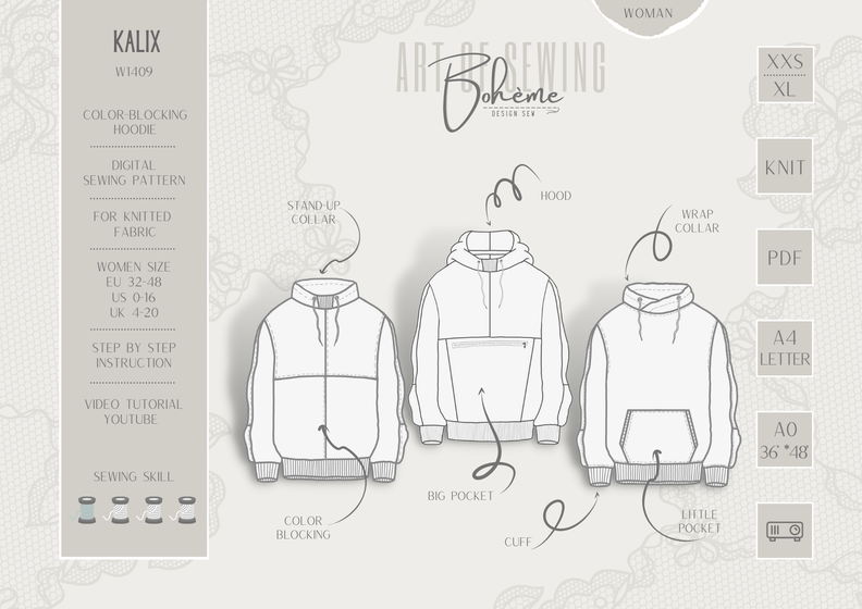 KALIX.hoodie | Damen | 32-48 image number 8
