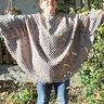 Damen Cape Poncho Hoodie Cardigan LAYAK ♥ Gr. XS-XXXL thumbnail number 4
