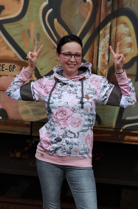Schnittmuster Hoodie, Sweatshirt, "JEAN", Gr. 158 - 46 image number 6