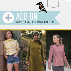  ADD-ON Lange Ärmel + Rollkragen Frau Schabernack Gr. 32-164