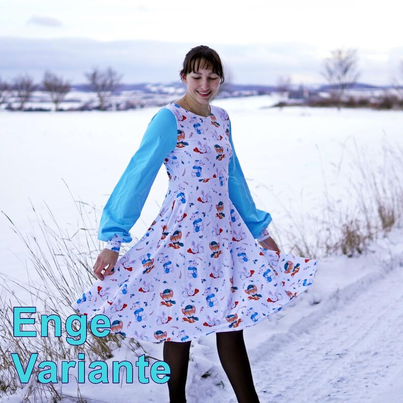 Sweat Kleid nähen Gr. 34-46 Winterkleid  image number 4