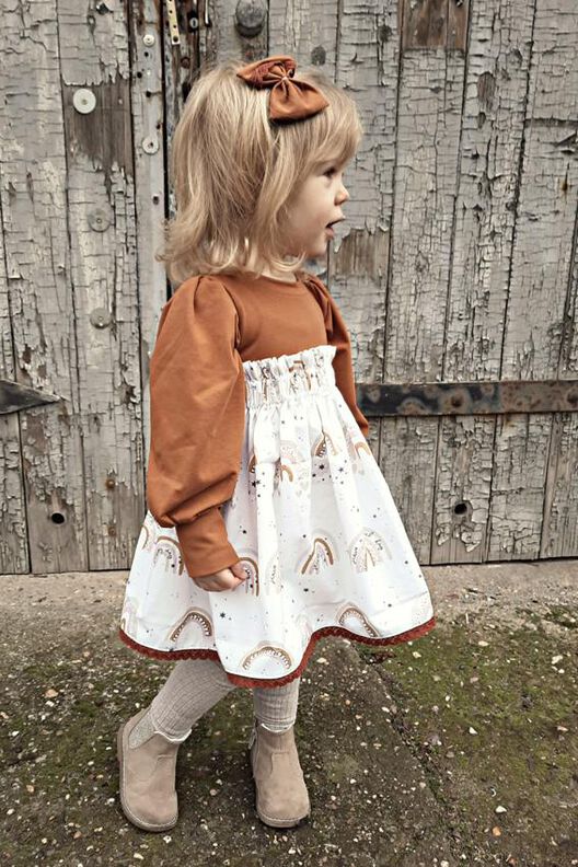 BEAMER + A0 lovely bloom 74-158 Paperbag-Kleid Festkleid image number 2