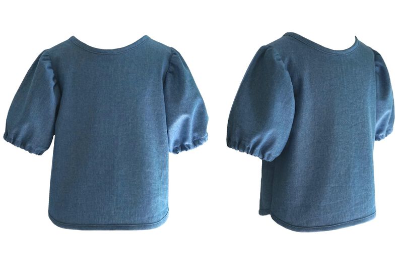 Schnitt und Anleitung Bluse mit Kräuselärmeln Gr.80-140 image number 2