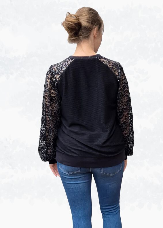 Elina – Raglanpullover, Longshirt oder Kleid, BU 80-116 image number 7