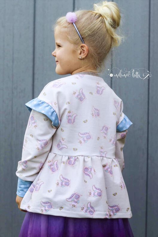 *Girls Sweater Dress*Sweater Hoodiekleid Ballonärmel  image number 3