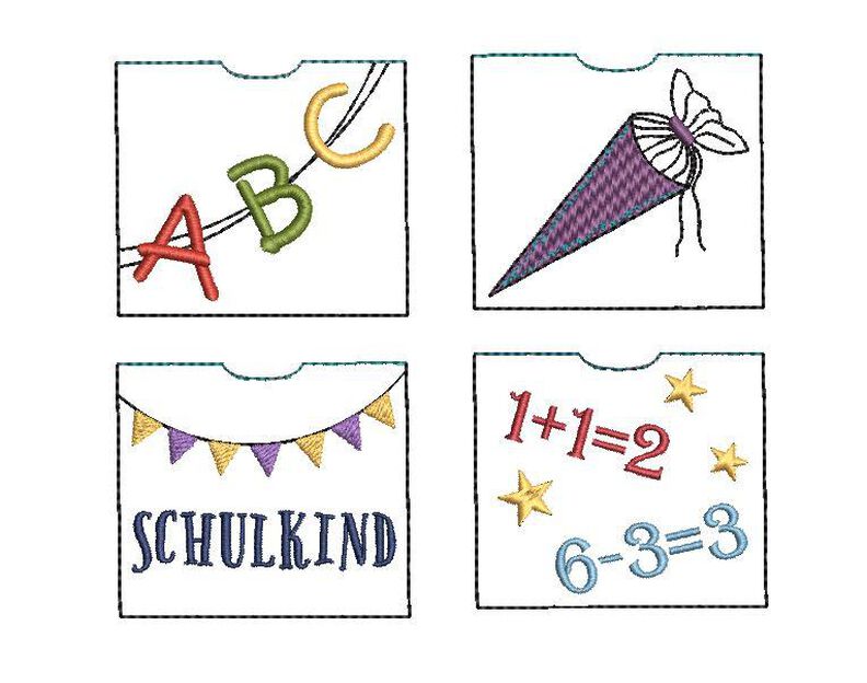 Stickdatei Schulanfang ITH Schokohülle klein 5 Motive image number 8