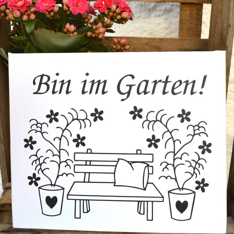 Plotterdatei Gartenbank Garten image number 1
